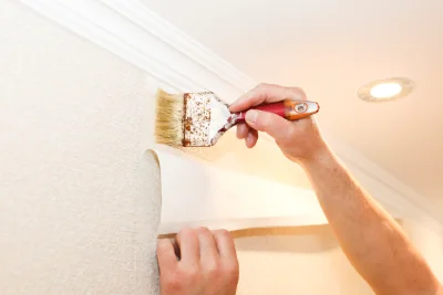 Pose de papier peint à Sistels — revêtements muraux et toiles de verre